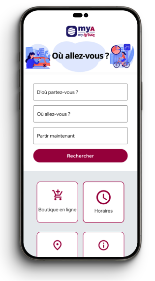 Portable affichant l'accueil du site Réseau du transport ASTUCE en version responsive