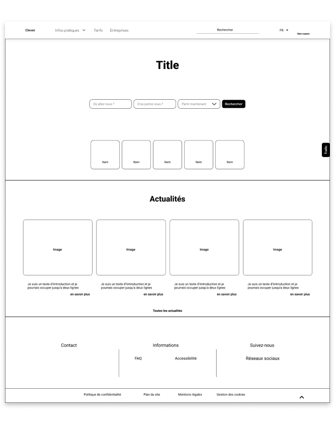 Simulation d'un prototype en wireframe